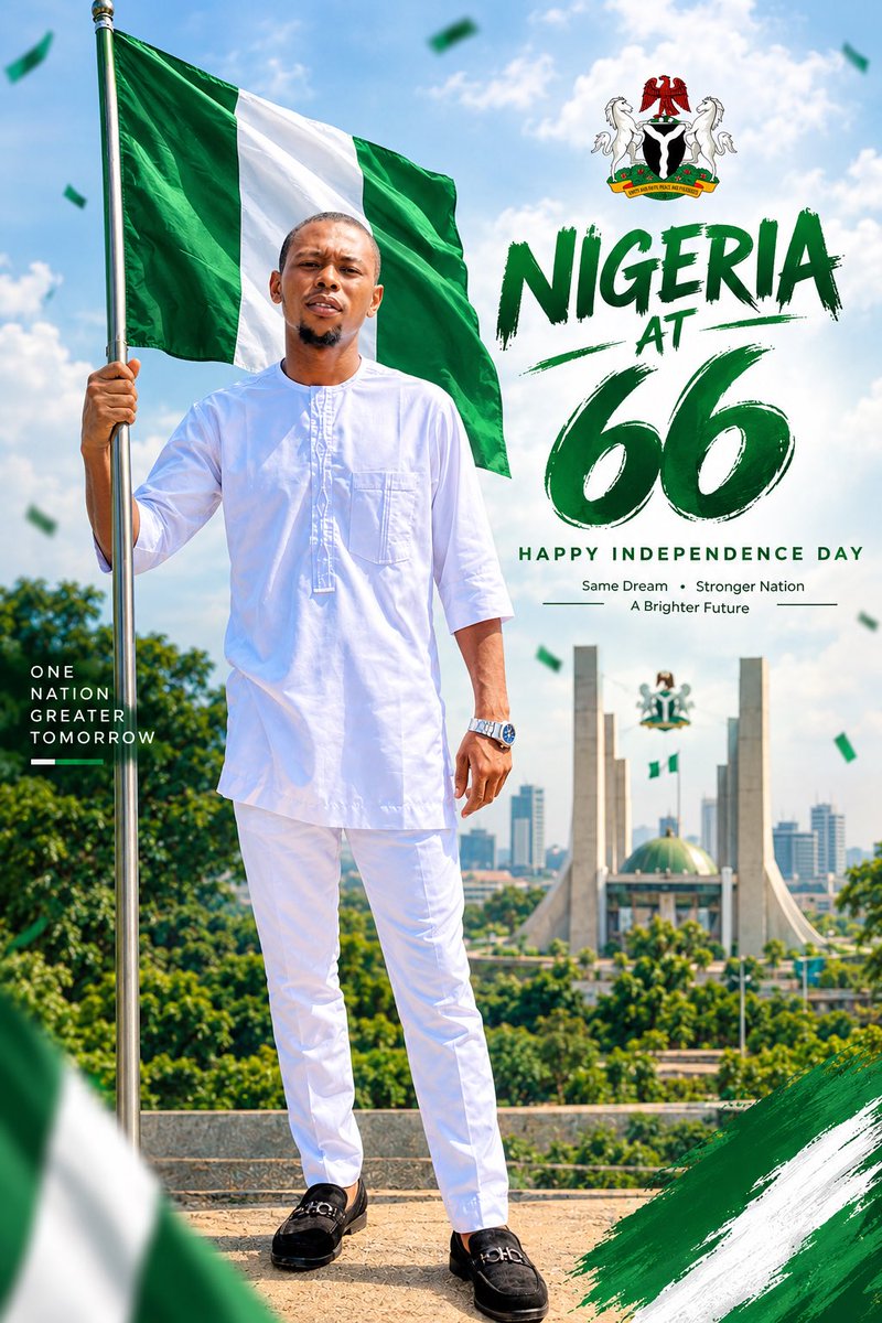 Kelv27982409's tweet photo. Happy independence day to Nigeria https://t.co/ZkZRcLBm8w
