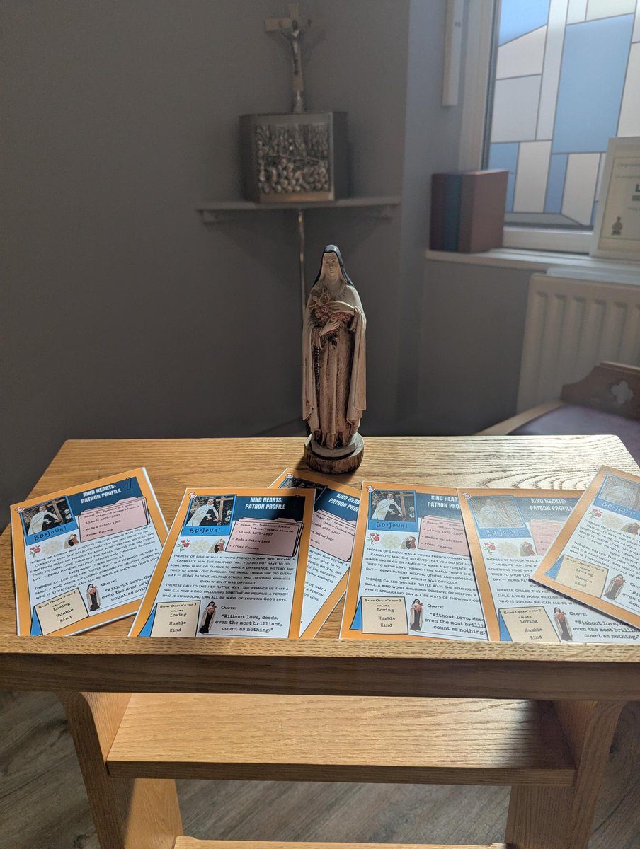 stuartbathurst's tweet photo. Celebrating the Feast of St Thérèse of Lisieux today during #LittleWayWeek! Year 7 have been taking part in activities inspired by her and reflecting on the #SeasonOfCreation theme of Living Water. Small acts of love can make a big difference! 
St Thérèse, Pray for Us! https://t.co/fv0eiBwEX8