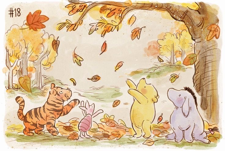 str4wb3rru_'s tweet photo. autumn fun with pooh &amp; friends https://t.co/YJDqaKGjST