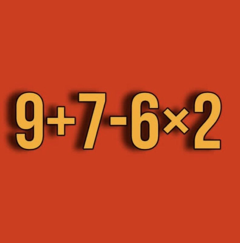 Megamillions71's tweet photo. Don’t use calculator Use your Brain 👀
Solve it 😎👀

Drop your answer in comments 👀😎 https://t.co/vF80O73PE8