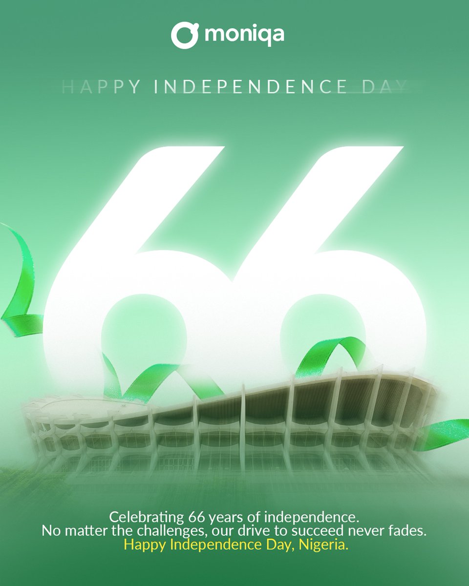 getmoniqa's tweet photo. Happy Independence Day, Naija! 🇳🇬

#independenceday #nigeriaat66 #moniqa #happyindependenceday https://t.co/LEDRFxZ6qy