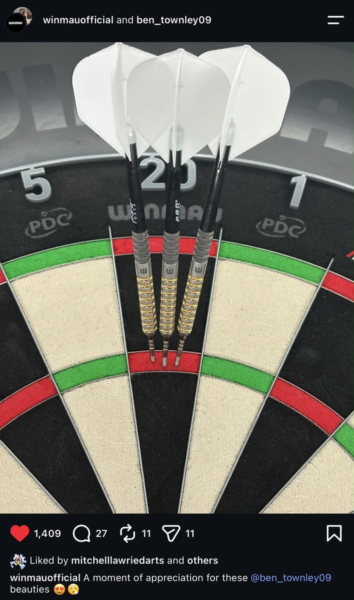 g0midarts's tweet photo. Winmau had been teasing us… Hope we don’t have to wait until next year.

#ダーツ #darts #Winmaudarts https://t.co/mRkuXkRdMH