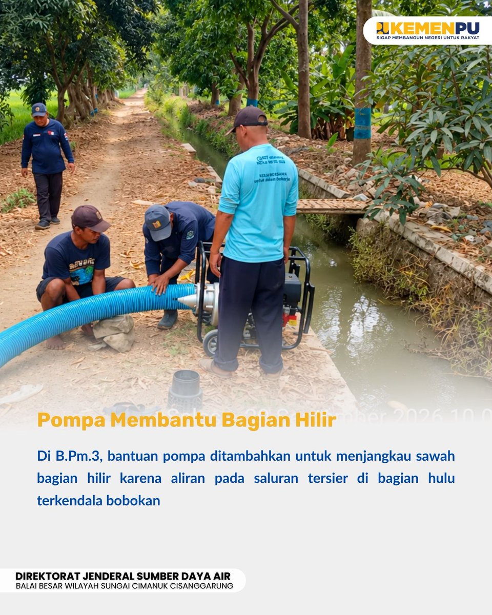 BBWSCimanuk's tweet photo. Pasokan air di Pancoran Mas masih perlu didorong agar bisa menjangkau sawah lebih jauh.

#sigapmembangunnegeriuntukrakyat
#mengelolaairuntuknegeri
#bersamamenjagaair
#jagaketersediaanair https://t.co/NpM8Dz5bS6