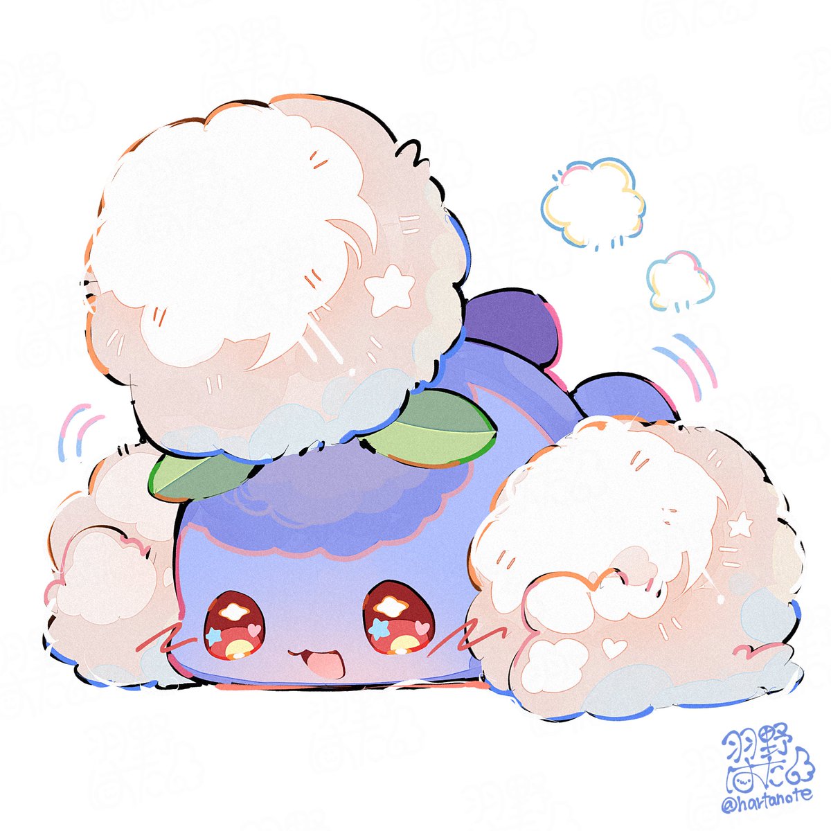 hartanote's tweet photo. 4日連続描いたワタッコ◌•⩊•◌✨ https://t.co/8xstSe2yCW