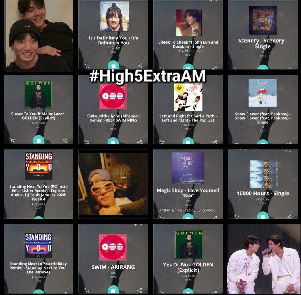 TaeKook_Radio's tweet photo. Thanks @RadioTucka56 for 🎶 by #V #JUNGKOOK &amp; #BTS on the #High5ExtraAM

#ItsDefinitelyYou #Jin 
#CheekToCheek #MinnaSeo
#Scenery 
#CloserToYou #MajorLazer 
#SWIM 
#LeftandRight #Puth
#SnowFlower #Peakboy 
#StandingNextToYou #Usher

#TKRadio ✨️❤️💜🫶🤝 https://t.co/RNT2mpsdXW