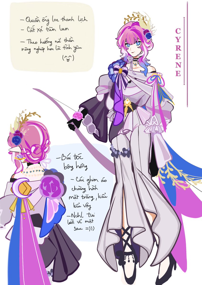 suytric159's tweet photo. A design I made for #Cyrene. The last one is my old art
I like how my friends call her the goddess of agriculture 🌾 
Also wanna her join The Knights of Beauty https://t.co/3181I9BOM7