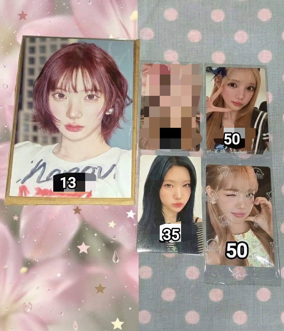 pinkitscy's tweet photo. 📓·˚ ༘ ┊͙ ꒰ wts // want to sale aab  photocard carmen juun lily brown hearts2hearts karina aespa ꒱  ˊˎ
    
𓄲 mostly good condition
𓄲 price in pict exclude all
𓄲 not for sensitive buyer!
𓄲 TAKE ALL ONLY! (sharing allowed gausah izin) 

𓂃𓈒 🍥. 
#zonauang https://t.co/VAccbJ7spz