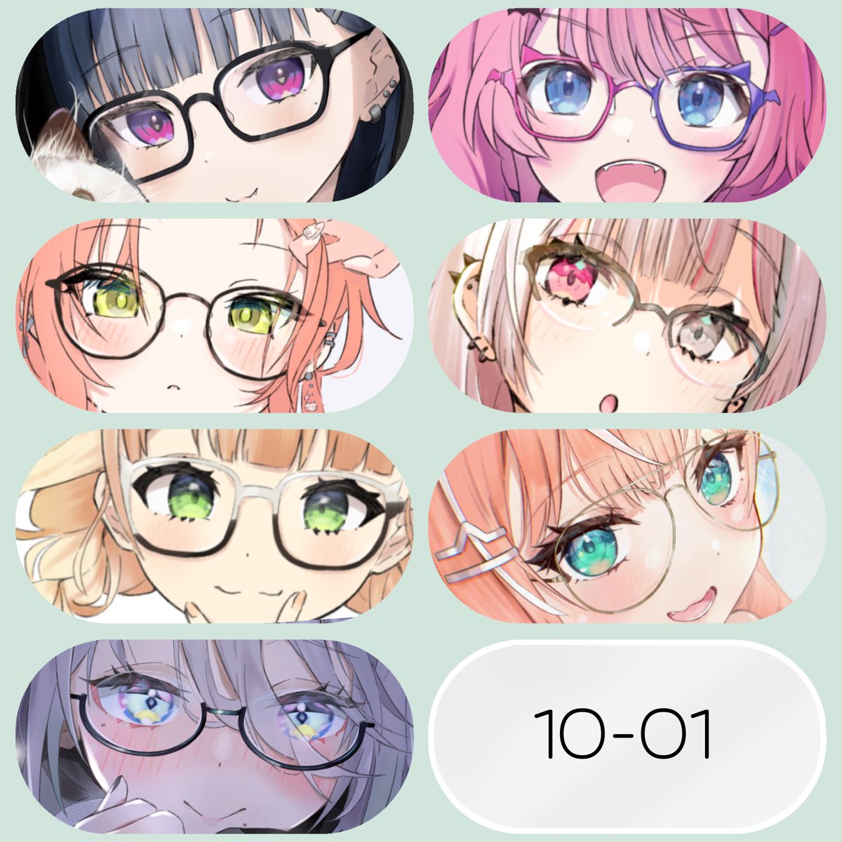 Les_Trois_holo's tweet photo. メガネの日、らしいです！ https://t.co/CmaV3GOB0O