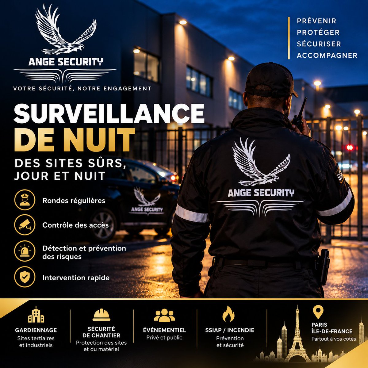 dianesecurity2's tweet photo. 🌙 ANGE SECURITY veille sur vos sites, même la nuit.
Rondes de sécurité, contrôle des accès et prévention des risques pour protéger vos locaux et vos installations à Paris et en Île-de-France.

#AngeSecurity #SécuritéPrivée #Gardiennage #SurveillanceDeNuit #Paris #IledeFrance https://t.co/G08aDW6YGQ