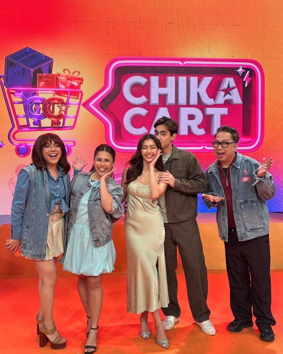gtvphilippines's tweet photo. CHIKAMATES, maraming salamat sa pagtutok. May additional chikahan pa ONLINE! ✨

#ChikaCartYasserRobb
Watch #ChikaCart, WEEKDAYS, 5:15 PM on GTV! 🛒 https://t.co/RtrSRY1DjH