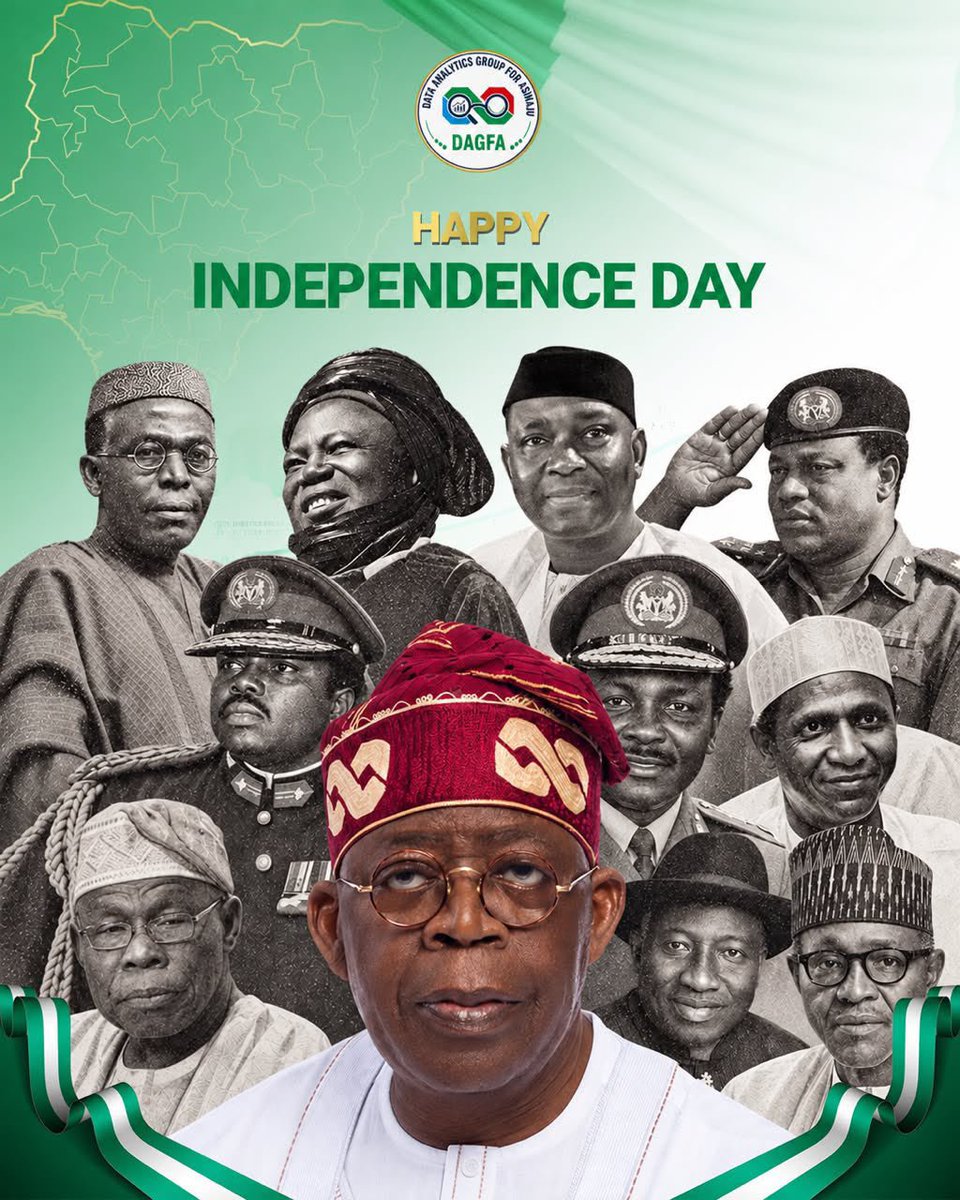 Sistaliano's tweet photo. 🇳🇬 66 years of nationhood, resilience and hope.

Today, we celebrate Nigeria and the millions of people whose determination keeps this country moving forward. May we continue turning challenges into opportunities and using better decisions, better data and collective effort to build the Nigeria we all want.

Happy Independence Day, Nigeria! 🇳🇬