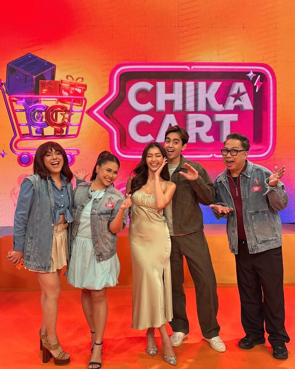 gtvphilippines's tweet photo. CHIKAMATES, maraming salamat sa pagtutok. May additional chikahan pa ONLINE! ✨

#ChikaCartYasserRobb
Watch #ChikaCart, WEEKDAYS, 5:15 PM on GTV! 🛒 https://t.co/RtrSRY1DjH