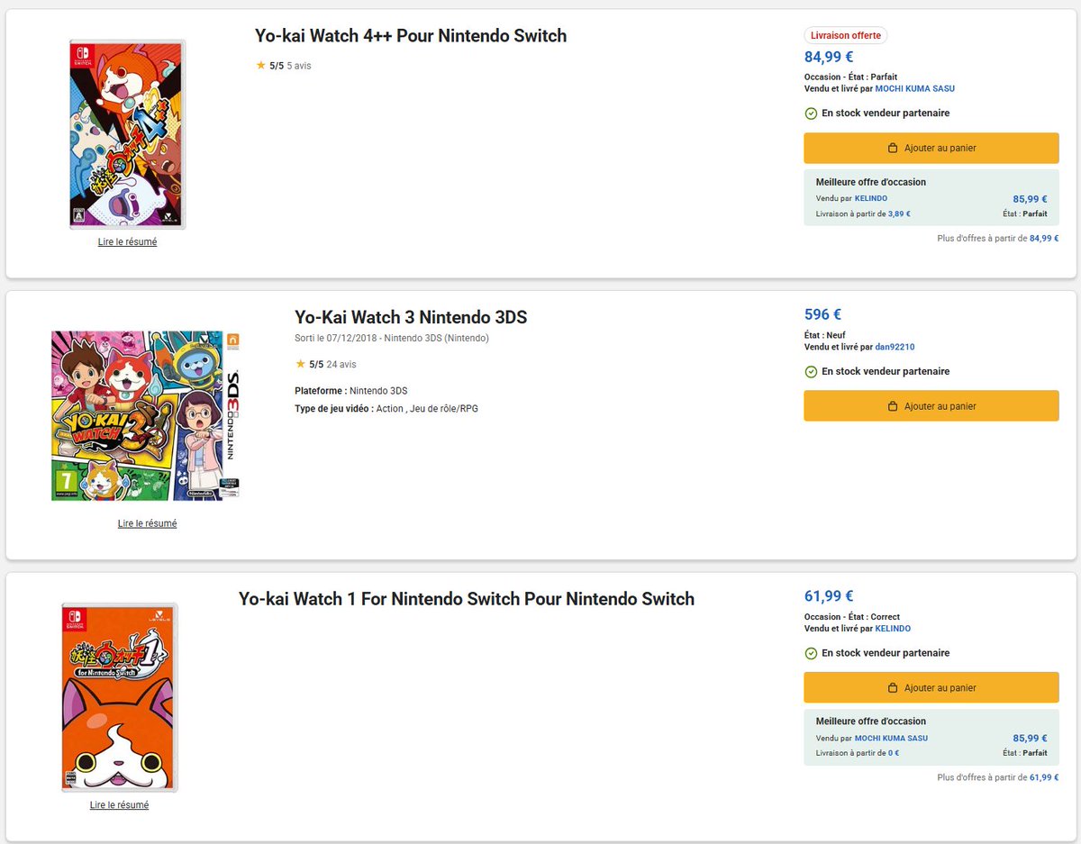 RubyH_BKomachi's tweet photo. @JubilukOfficiel @Micromania_Fr vu le prix....
la micromania nous l'offre via import au meme prix que sur le eshop inazuma, voir - cher...
d'ou ma demande, apres a voir aussi si c'est fesable et si leur prix sont plus avantageux que la fnac https://t.co/ZwhMhBO8Zb