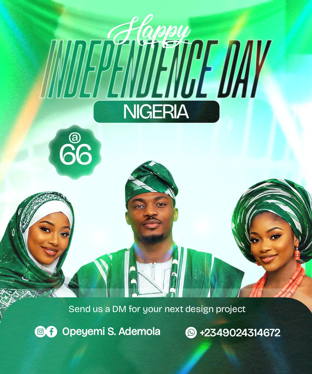 Ade_tgraphics's tweet photo. Nigeria is not just a country.

It is the place where many of us took our first breath.

It is the voice of our mothers calling us home.
It is the sound of generators at night.
It is the smell of food cooking in the neighbourhood. https://t.co/fWYuv6GmCC