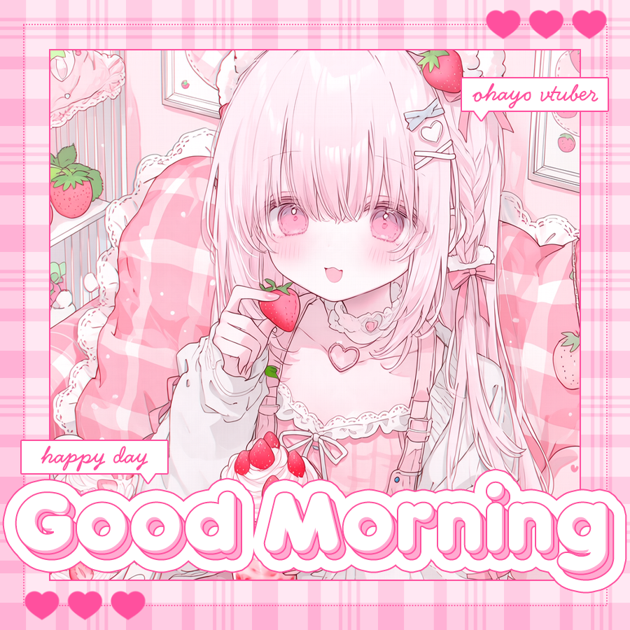 materiale_'s tweet photo. ˗ˏˋ🎀💖本日のフリー素材💖🎀ˎˊ˗

／
　ポップでキュートなおはよう素材 🌈🩷✨
＼

引用でクレジットをしていただけると
とっても嬉しいです！ 🫶💕

カラバリはリプ☟🎨🌟

#Vtuber素材 #Vtuberフリー素材 🎀🌈💖 https://t.co/8SW23cm97u