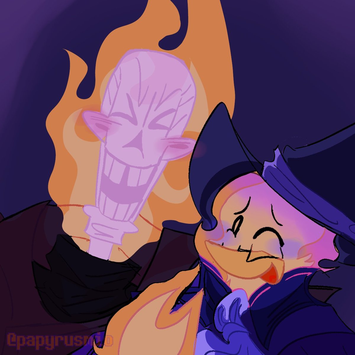 papyrusmio's tweet photo. ITS SPOOKYMONTH YAAAAAAAAAAAAAAAAAAY
.
.
#soulboundtwt #utdr #burningskull https://t.co/gxB67YEUr6