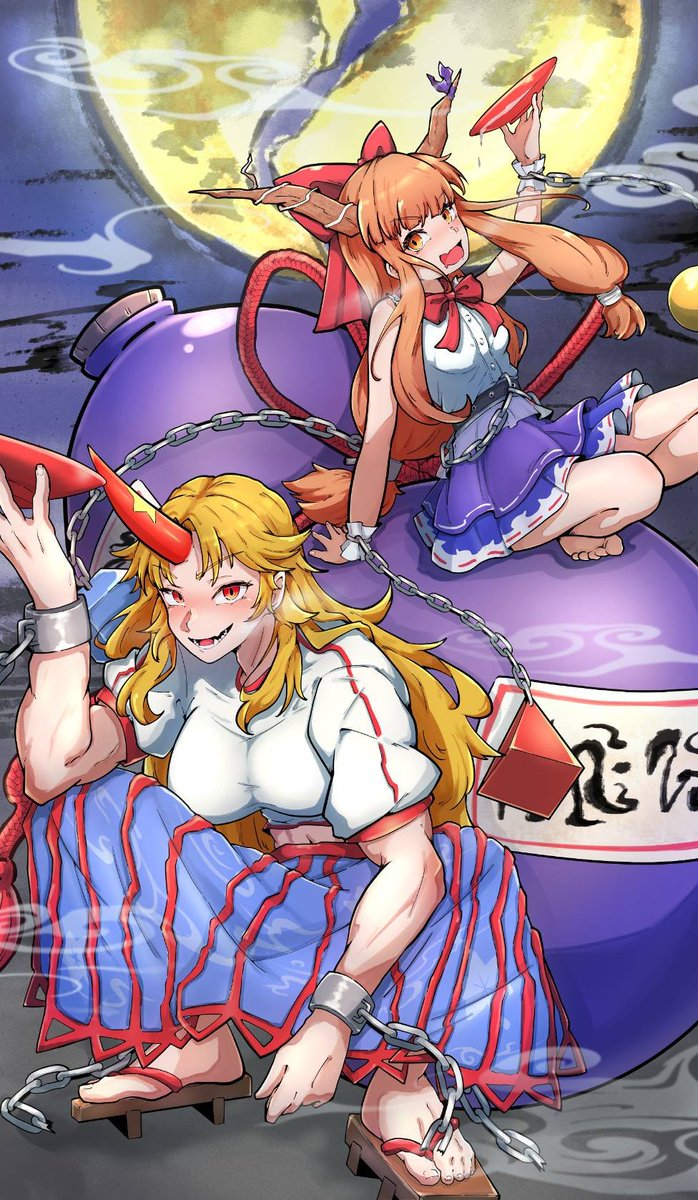 Utoto1313's tweet photo. #イラスト #東方Project 
酒鬼👹 https://t.co/lkh2rf8CNc