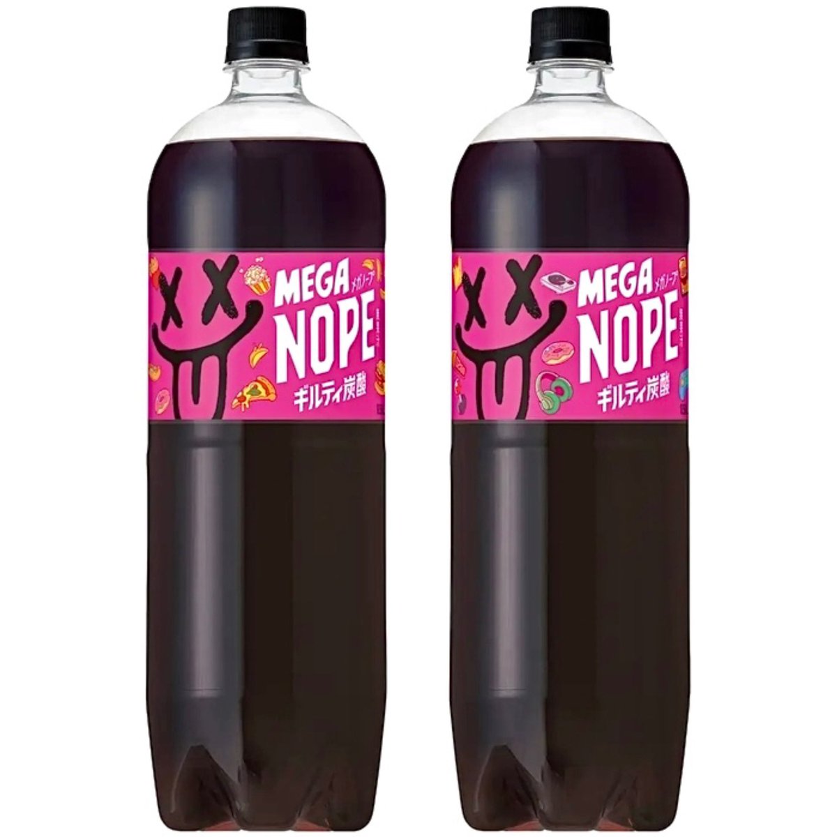 rekishichosadan's tweet photo. 2026年10月6日（火）より、「ギルティ炭酸 NOPE（ノープ）」の大容量サイズとなる「ギルティ炭酸 MEGA NOPE 1.5Lペットボトル」が全国で新発売されます
https://t.co/e9Ug1RUDlz https://t.co/DNyVGywk5H