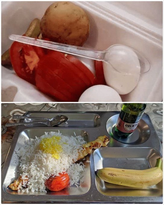 keshavarz1447's tweet photo. زمونه عجیبی شده 
نیروهای هوافضای سپاه تو شرایط جنگی زیر بمب و موشک تخم مرغ و سیب زمینی آب‌پز می خورن 
بعد دانشجو ۳۵ هزار تومن میده مرغ و دلستر و موز می خوره فحشش رو هم به نظام میده https://t.co/EF2Ur0kqT8