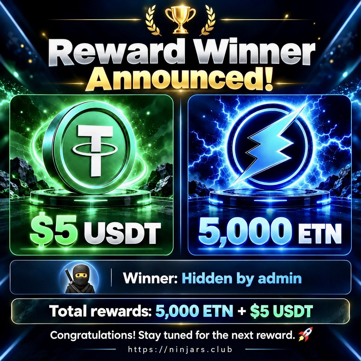 Ninjars_'s tweet photo. ⚡ More rewards are coming!

We’ll be adding even more electroneum:native + USDT rewards to NinJars very soon. 🥷🫙

Play. Earn points. Get entries. Win rewards. 🚀

More updates dropping shortly 👀

$ETN @electroneum https://t.co/Hf4fgRTFQf