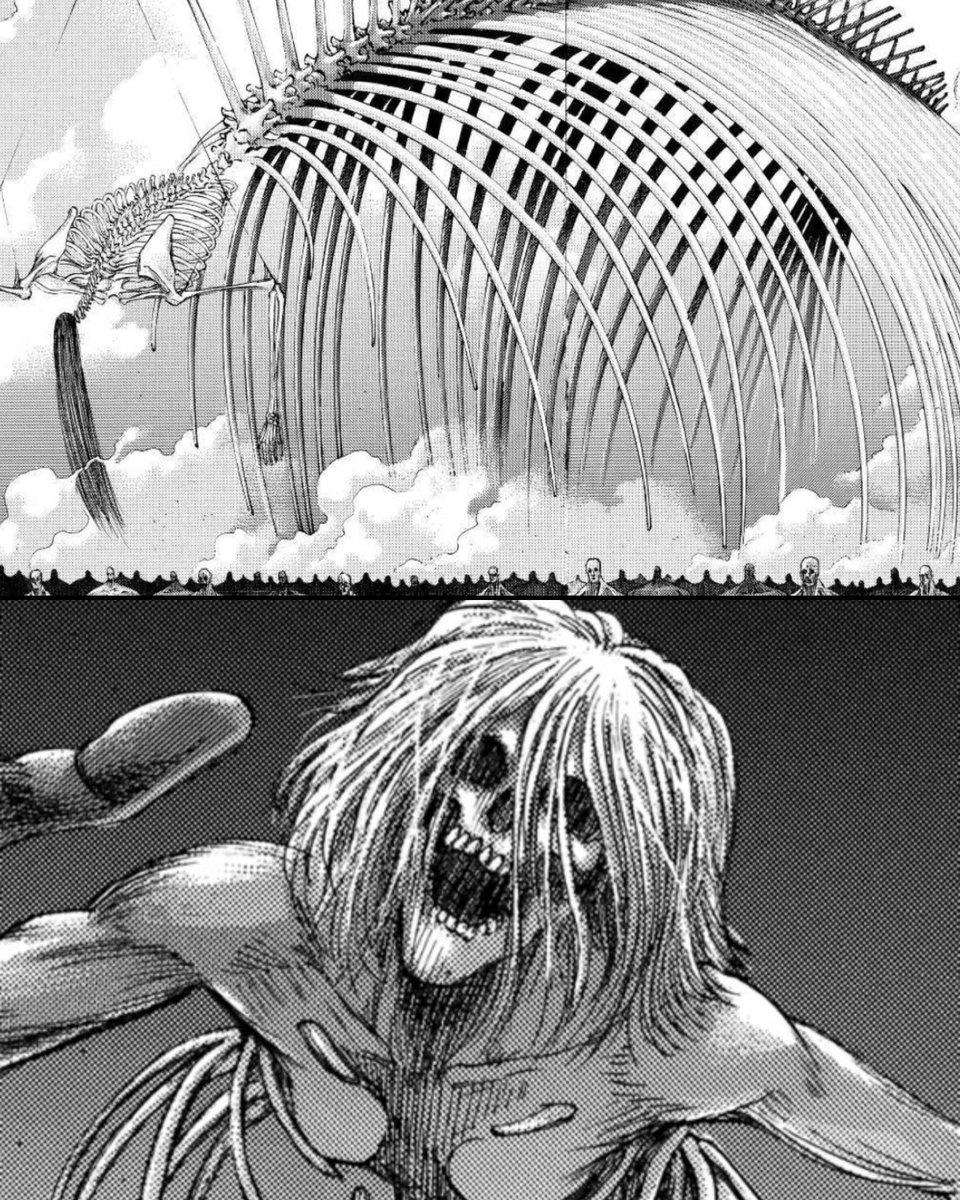 aderayo_xo1's tweet photo. Why is Eren’s Founding Titan so much larger and more monstrous than Ymir Fritz’s Founding Titan? https://t.co/bIWPa5rFxm