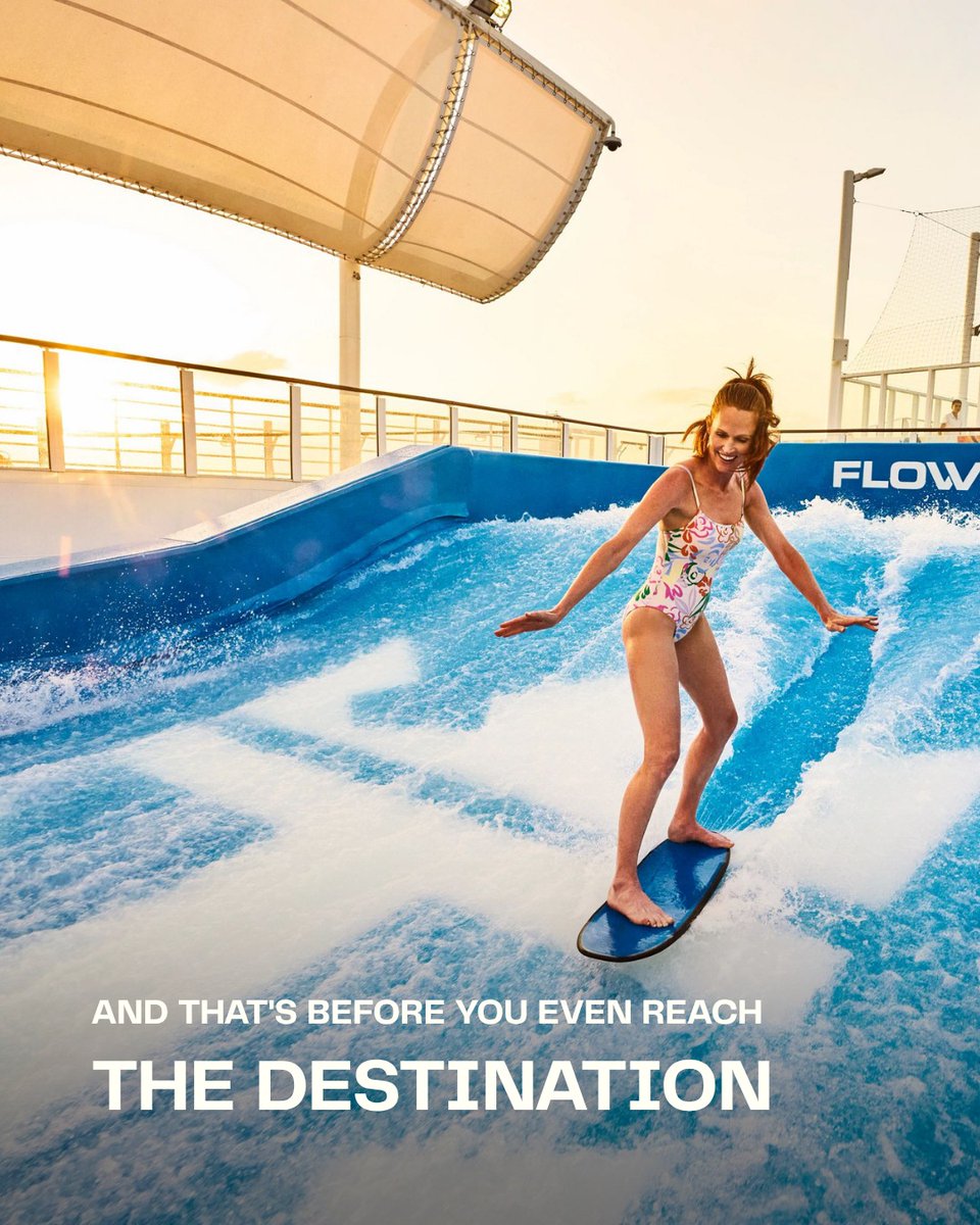 edsonrocha1's tweet photo. Who said a cruise has to be slow‑paced? On Royal Caribbean, adventure is part of every day — surf on the FlowRider, climb the rock wall, race down waterslides, and step ashore somewhere new in the Caribbean or Bahamas. ✨

If you’re craving a https://t.co/2M5PzOUtyu