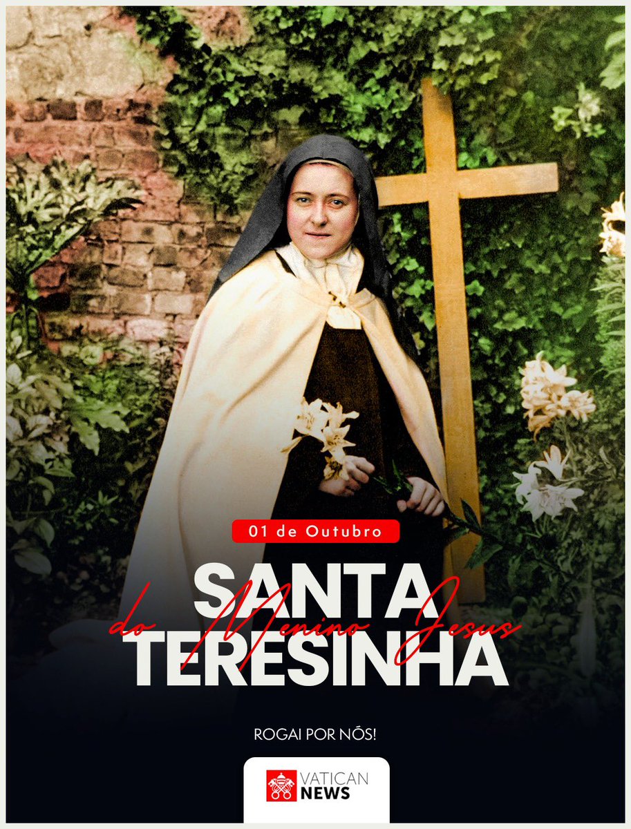 vaticannews_pt's tweet photo. 🌹 “Quero passar o meu Céu fazendo o bem sobre a terra”

Neste 1º de outubro, a Igreja celebra #SantaTeresinha do Menino Jesus e da Sagrada Face, uma das santas mais conhecidas e amadas do mundo #SantoDoDia https://t.co/1feZUtoXRr