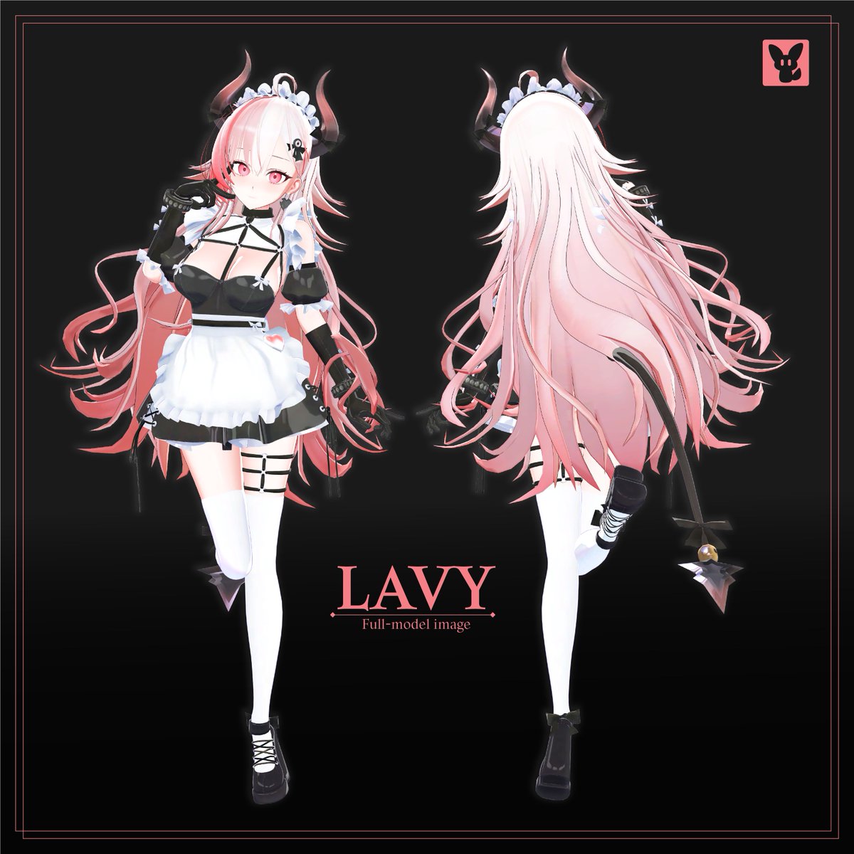 simsimhea_0's tweet photo. 🖤 VRChat 오리지널 아바타 「Lavy」 테스터 모집 🖤

약 9개월 동안 제작한 첫 오리지널 VRChat 아바타 「Lavy」의 10월 BOOTH 출시를 앞두고 테스터분들을 모집합니다!

일러스트를 그리던 경험을 바탕으로 Blender로 직접 모델링부터 제작한 소악마 메이드 아바타입니다.

실제 VRChat에서 Lavy를 사용해 보시고 간단한 피드백을 주실 분을 찾고 있어요!

📌 테스트 내용
• VRChat에서 실제 착용 및 사용
• 표정 / PhysBone / 의상 등 기능 확인
• 사용하면서 느낀 불편한 점이나 개선점 전달
• 가능하다면 착용 사진 2~3장
• 가능하다면 짧은 영상 1개
🎁 테스터 혜택
선정된 테스터분께는 정식 출시 버전 Lavy를 무료로 제공해 드립니다!
촬영해 주신 사진이나 영상은 사전에 허락을 받은 경우에만 X 및 BOOTH 홍보에 활용할 예정입니다.
VRChat을 자주 이용하시거나 아바타 촬영을 좋아하시는 분이라면 편하게 DM이나 댓글로 연락 주세요!
첫 오리지널 아바타인 만큼 실제 사용자분들의 의견을 받아 더 좋은 모습으로 출시하고 싶습니다. 🖤
#VRChat #VRChatアバター #Lavy3D #테스터���집