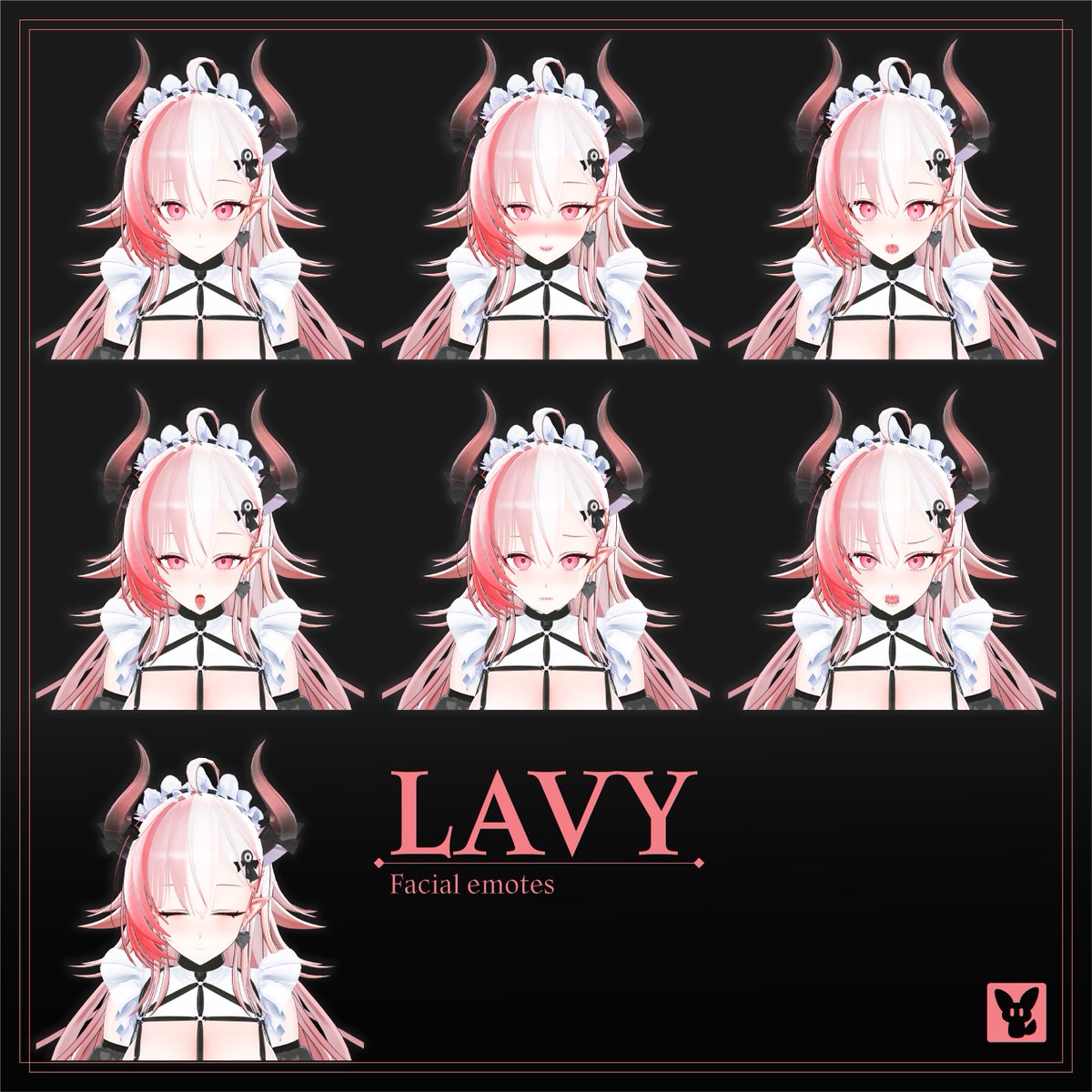 simsimhea_0's tweet photo. 🖤 VRChat 오리지널 아바타 「Lavy」 테스터 모집 🖤

약 9개월 동안 제작한 첫 오리지널 VRChat 아바타 「Lavy」의 10월 BOOTH 출시를 앞두고 테스터분들을 모집합니다!

일러스트를 그리던 경험을 바탕으로 Blender로 직접 모델링부터 제작한 소악마 메이드 아바타입니다.

실제 VRChat에서 Lavy를 사용해 보시고 간단한 피드백을 주실 분을 찾고 있어요!

📌 테스트 내용
• VRChat에서 실제 착용 및 사용
• 표정 / PhysBone / 의상 등 기능 확인
• 사용하면서 느낀 불편한 점이나 개선점 전달
• 가능하다면 착용 사진 2~3장
• 가능하다면 짧은 영상 1개
🎁 테스터 혜택
선정된 테스터분께는 정식 출시 버전 Lavy를 무료로 제공해 드립니다!
촬영해 주신 사진이나 영상은 사전에 허락을 받은 경우에만 X 및 BOOTH 홍보에 활용할 예정입니다.
VRChat을 자주 이용하시거나 아바타 촬영을 좋아하시는 분이라면 편하게 DM이나 댓글로 연락 주세요!
첫 오리지널 아바타인 만큼 실제 사용자분들의 의견을 받아 더 좋은 모습으로 출시하고 싶습니다. 🖤
#VRChat #VRChatアバター #Lavy3D #테스터���집