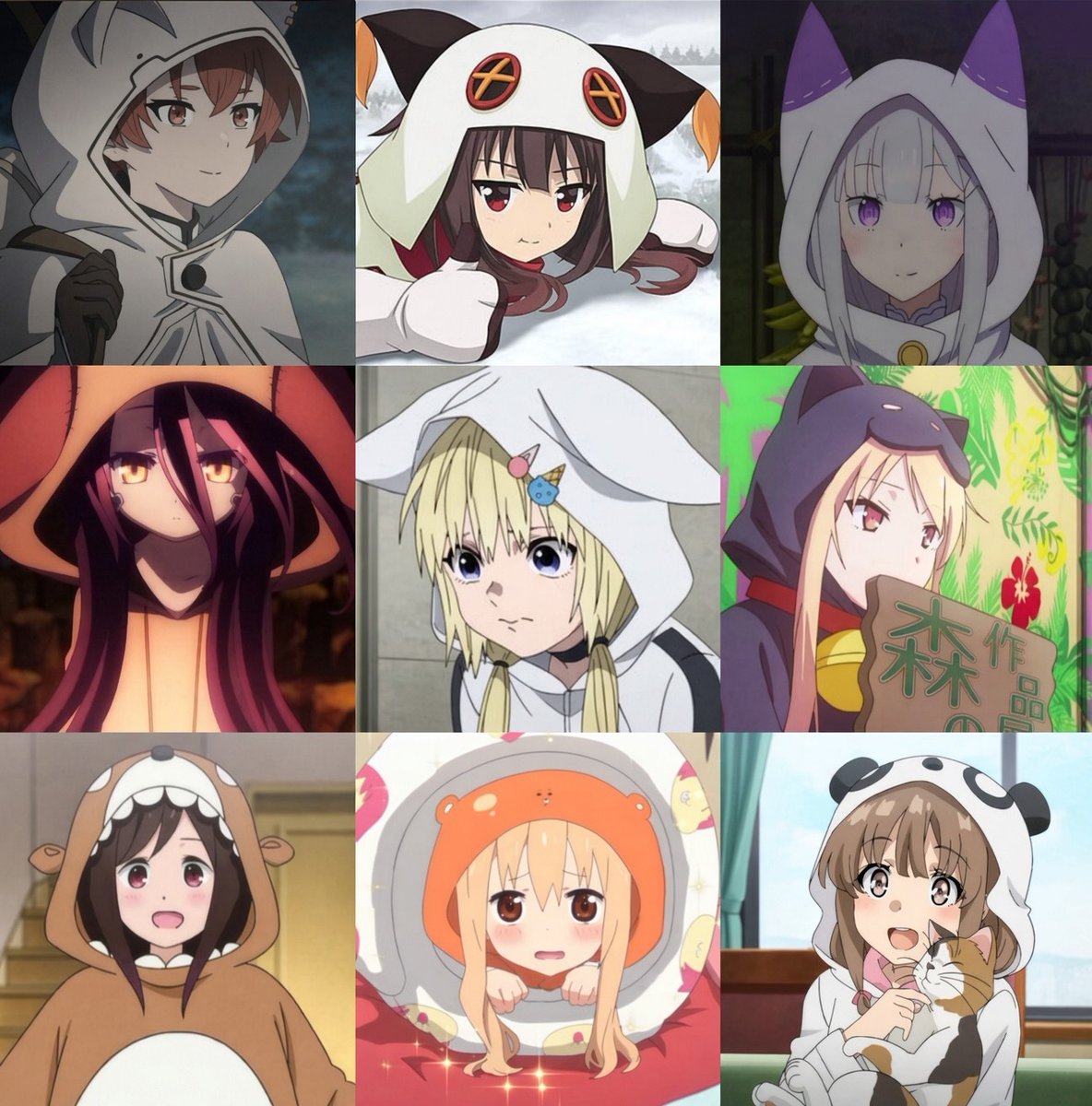Animefan_Cat's tweet photo. フードを被った女子は独特の可愛さがあるよね https://t.co/aM2oibepLA