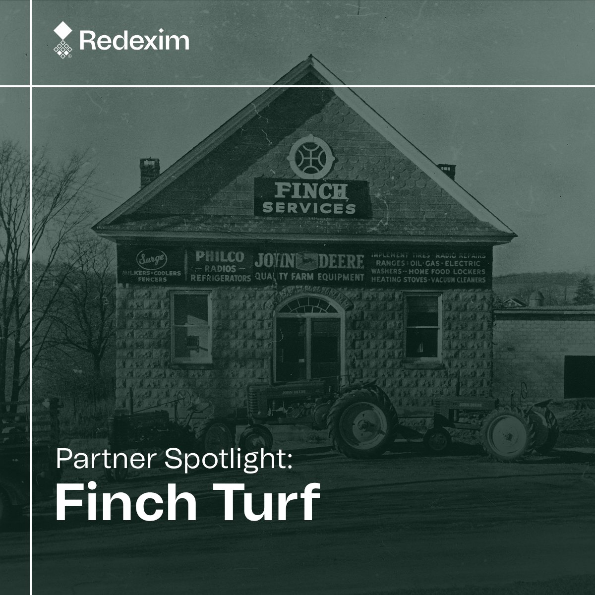 Redexim's tweet photo. Five generations and still growing 🤝 @FinchTurf opened as a John Deere dealership in Maryland in 1945. The family now serves golf courses and sports fields from Northern Virginia to Maine.

Why they chose Redexim as a partner:
🔗 https://t.co/XbR0oxK5as https://t.co/T7deI5Z1HK