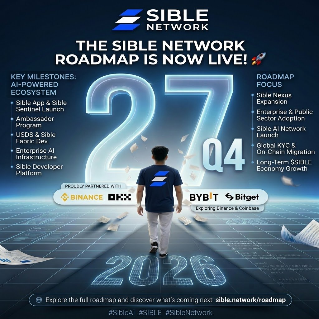 auratraderx's tweet photo. 🚀 THE SIBLE NETWORK ROADMAP IS NOW LIVE! 🌐
We are thrilled to share the next major chapter of @SibleNetworkAI. 📖 Our comprehensive roadmap outlines the strategic milestones ahead as we construct a robust, AI-powered ecosystem. 🤖⛓️
From immediate launches like the Sible App and Sentinel 🛡️ to long-term infrastructure development and global enterprise adoption, we are building the future of decentralized AI compute and settlement. 💼💡🏙️
Deep exchange integrations remain a priority. We are leveraging existing relationships with @okx, @Bybit_Official, and @bitget while actively exploring listings on additional top-tier exchanges like @binance and @coinbase to expand access for our growing community. 📈🤝🌍
This is our path to a unified ecosystem connecting users, developers, and enterprises. Join us on this exciting journey! 💪✨

Referral code:  eynis

Register link 👇✅

https://t.co/tV3E2dgbBs

🔗 Explore the full detailed roadmap here: https://t.co/BRa05SkOyp

#SibleAI #SIBLE #SibleNetwork #AIRoadmap #Blockchain #Q42027 #FutureOfAI #Web3 #CryptoCommunity