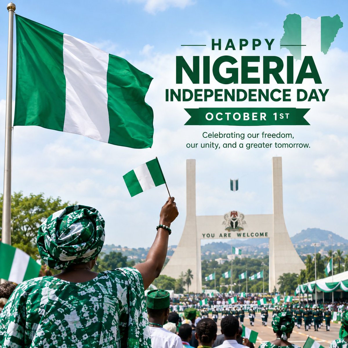 blackpandaub45's tweet photo. Happy new month to everyone to my love ones and happy independence Day.🇳🇬🇳🇬❤️‍🩹 https://t.co/aNyDJP5Oue