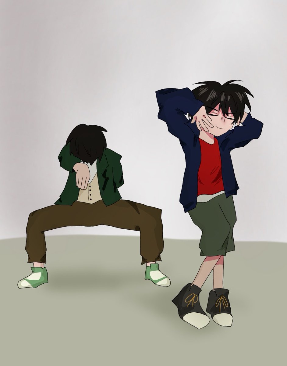 Saku_Bh6's tweet photo. 構え！！！！！！

突如描きたくなったので… https://t.co/R1wlP1SiHD