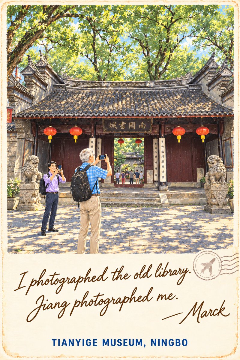 WowNingbo's tweet photo. #MarckAndJiang Something old, something new. Somewhere between Tianyige Museum and Eastern New Town, getting a fuller picture of Ningbo.📚🏙️#Ourstories

@ChineseEmbinUS @SpoxCHN_LinJian
#WowNingbo #Friends #chinatravel #vacations #holiday #cityscape https://t.co/6LRPa8Wv5Z