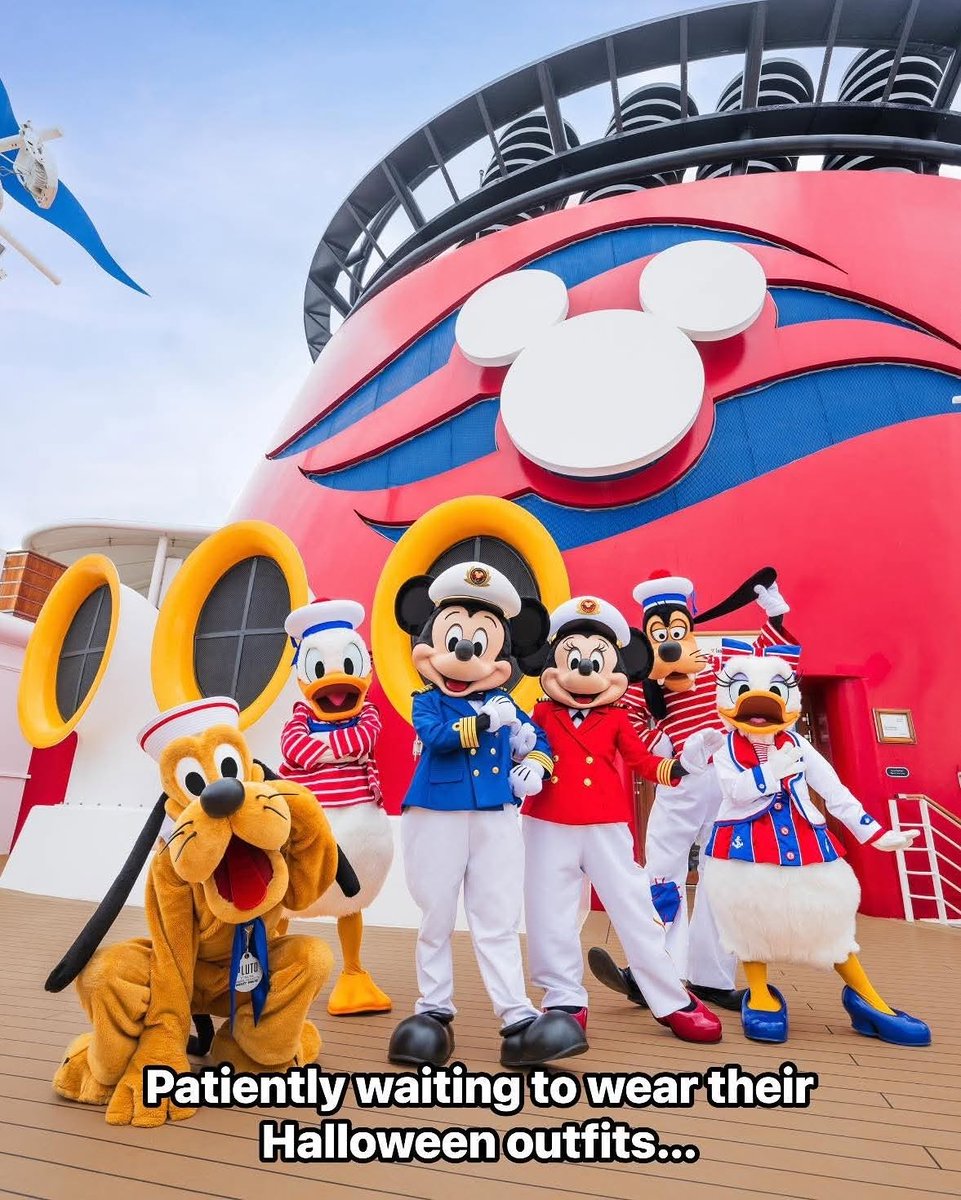 Anderson1287's tweet photo. It’s Halfway to Halloween… and I’m already dreaming of spooky season at sea! 🎃✨

One of my best things about sailing with Disney is seeing Mickey &amp; friends all dressed up in their Halloween costumes onboard Disney Cruise Line—it’s pure magic for https://t.co/DXxWfOB1Wf