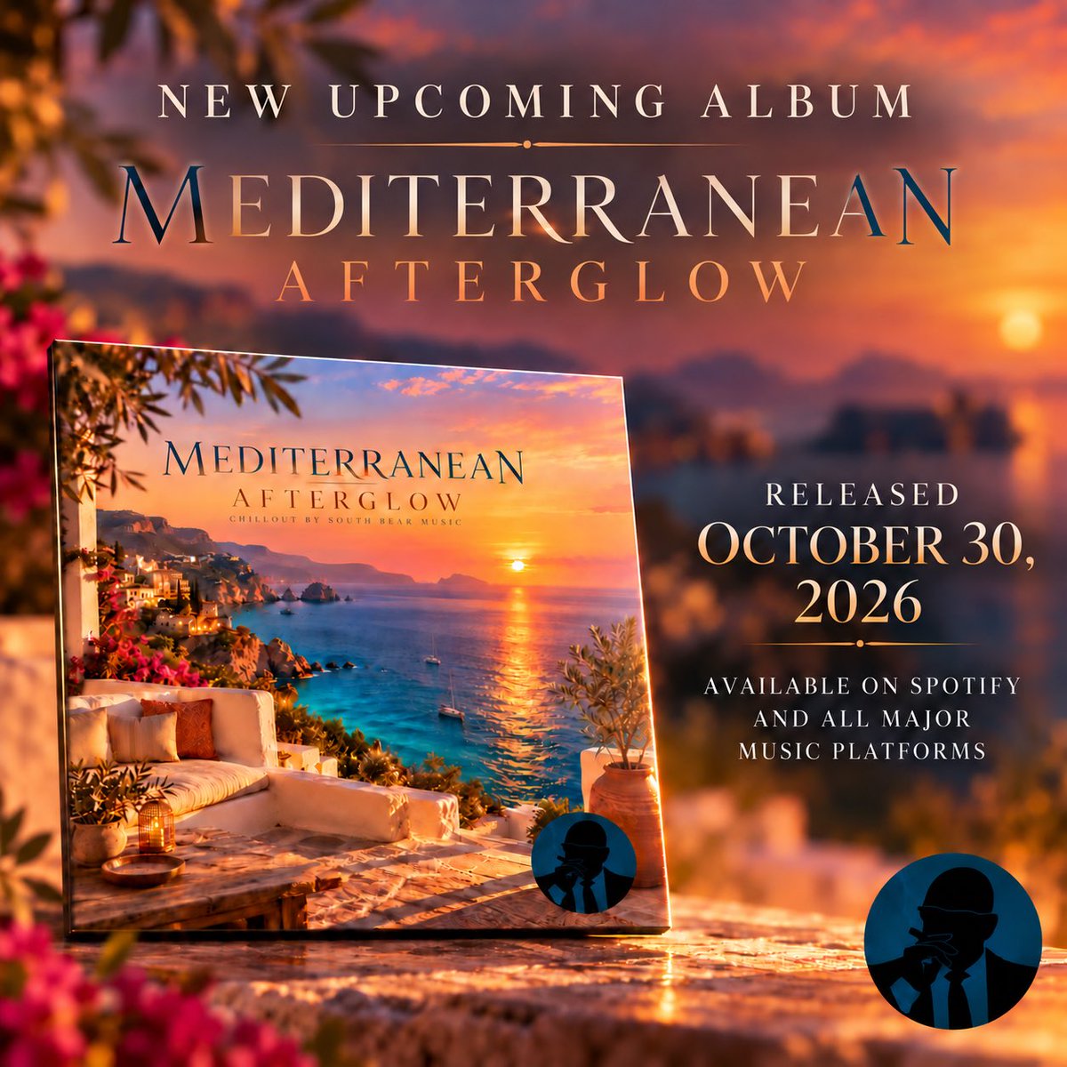 SouthBearMusic's tweet photo. UPCOMING ALBUM!

As darkness and cold begin to make themselves felt in the Northern Hemisphere, it can be lovely to drift away to warmer climes and enjoy some relaxing music.

A new album - MEDITERRANEAN AFTERGLOW- with chillout music will be released on October 30. https://t.co/Hb9DqueLOp