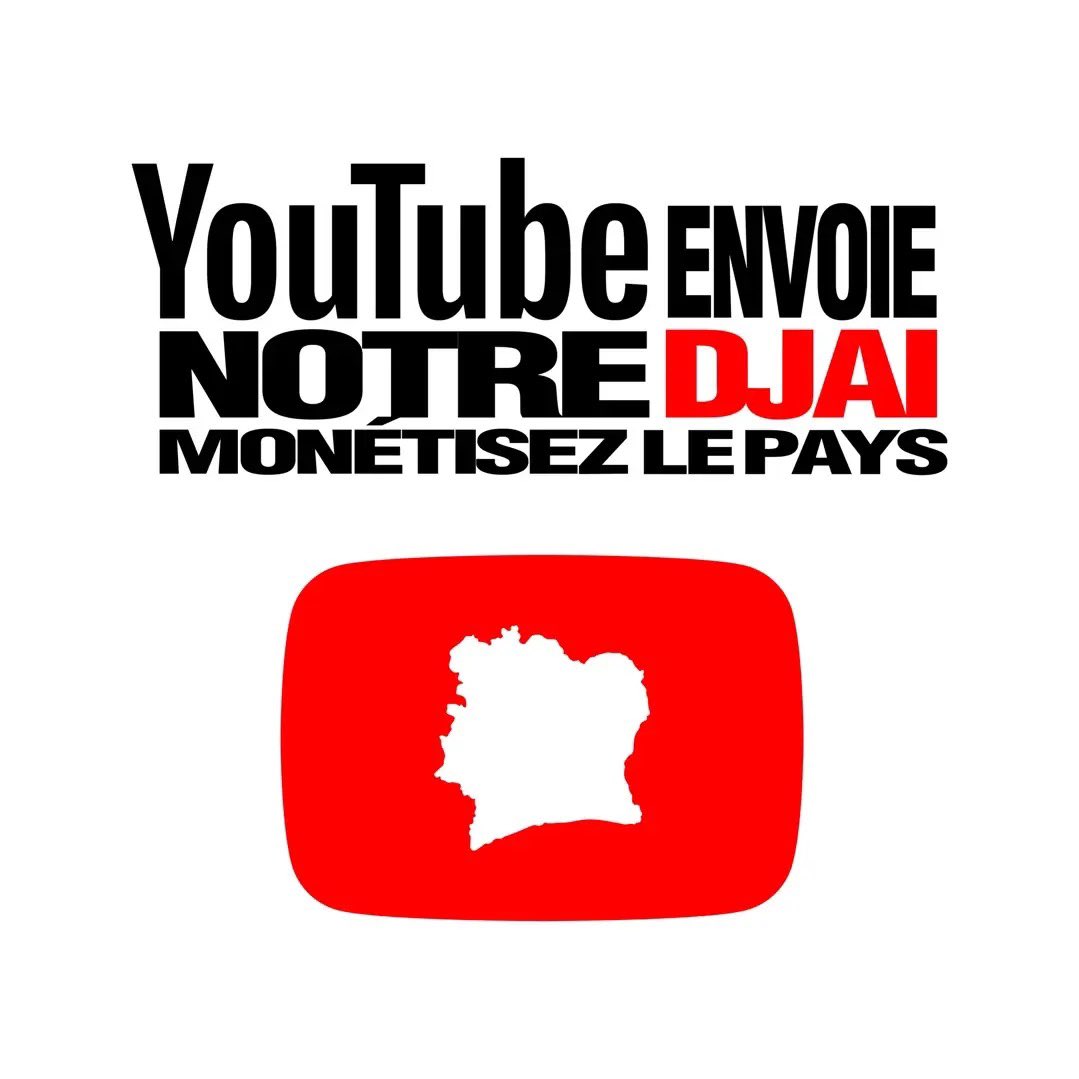 NEWAV_WRLD's tweet photo. 🚨 MOBILISATION

Les créateurs de contenu, artistes et acteurs du digital ivoirien se mobilisent tout au long du mois d’octobre pour demander à YouTube de monétiser la Côte d’Ivoire. 🇨🇮

Une campagne portée notamment par le hashtag #MONETISEZNOUSYOUTUBE afin de faire entendre la demande auprès de la plateforme. 📢🔴

YOUTUBE ENVOIE NOTRE DJAI @YouTube