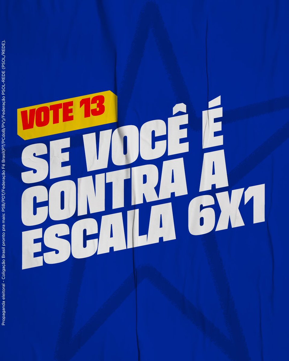 LulaOficial's tweet photo. Se você quer um Brasil ainda melhor, vote 13! ⭐️ https://t.co/WBAwCpYtnD