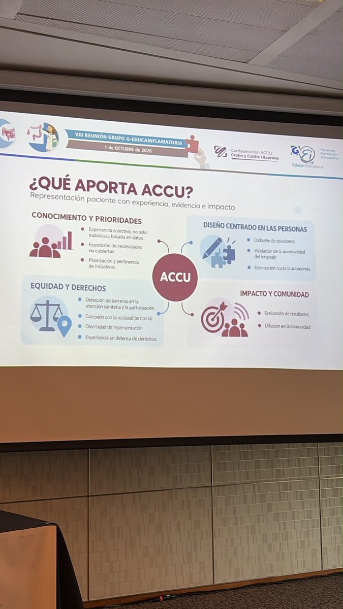EntrenaEII's tweet photo. Turno ahora para la voz de los pacientes. Celia Muñoz, responsable del área sanitaria y de proyectos científicos de @ACCU_Espana , nos acerca su perspectiva como enlace imprescindible entre las necesidades de las personas con #EII y el trabajo de los profesionales. https://t.co/mAy48vYILz