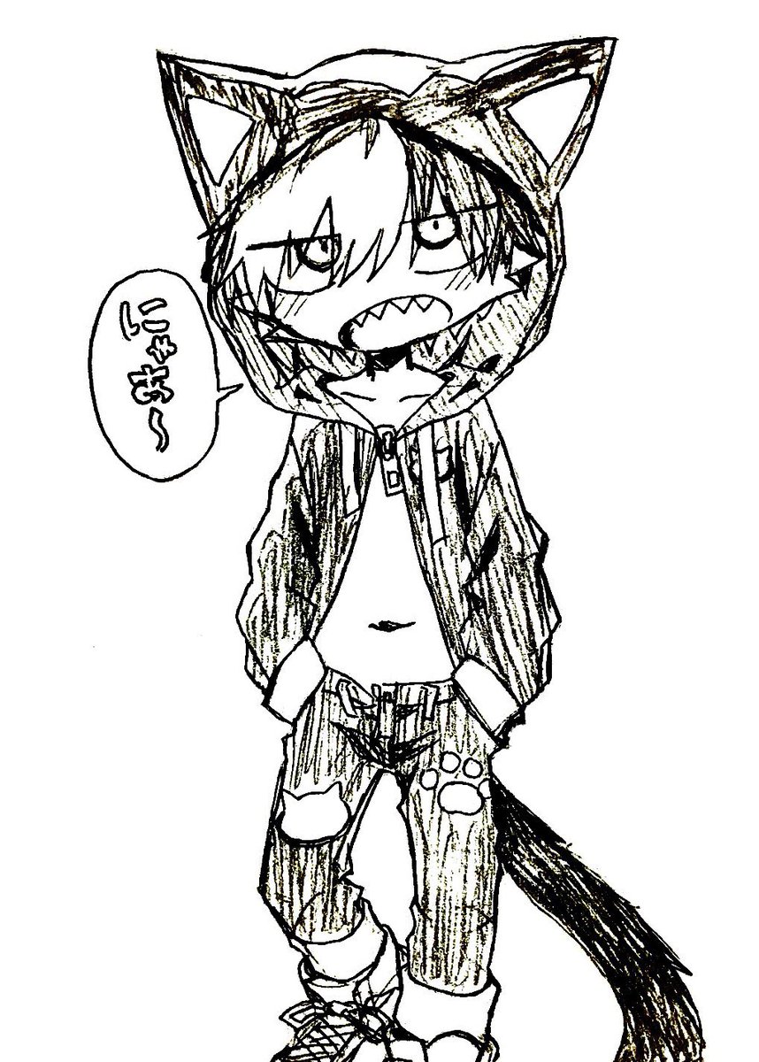Rewritemare's tweet photo. ねこおなかパーカー https://t.co/TLbIggtjJs