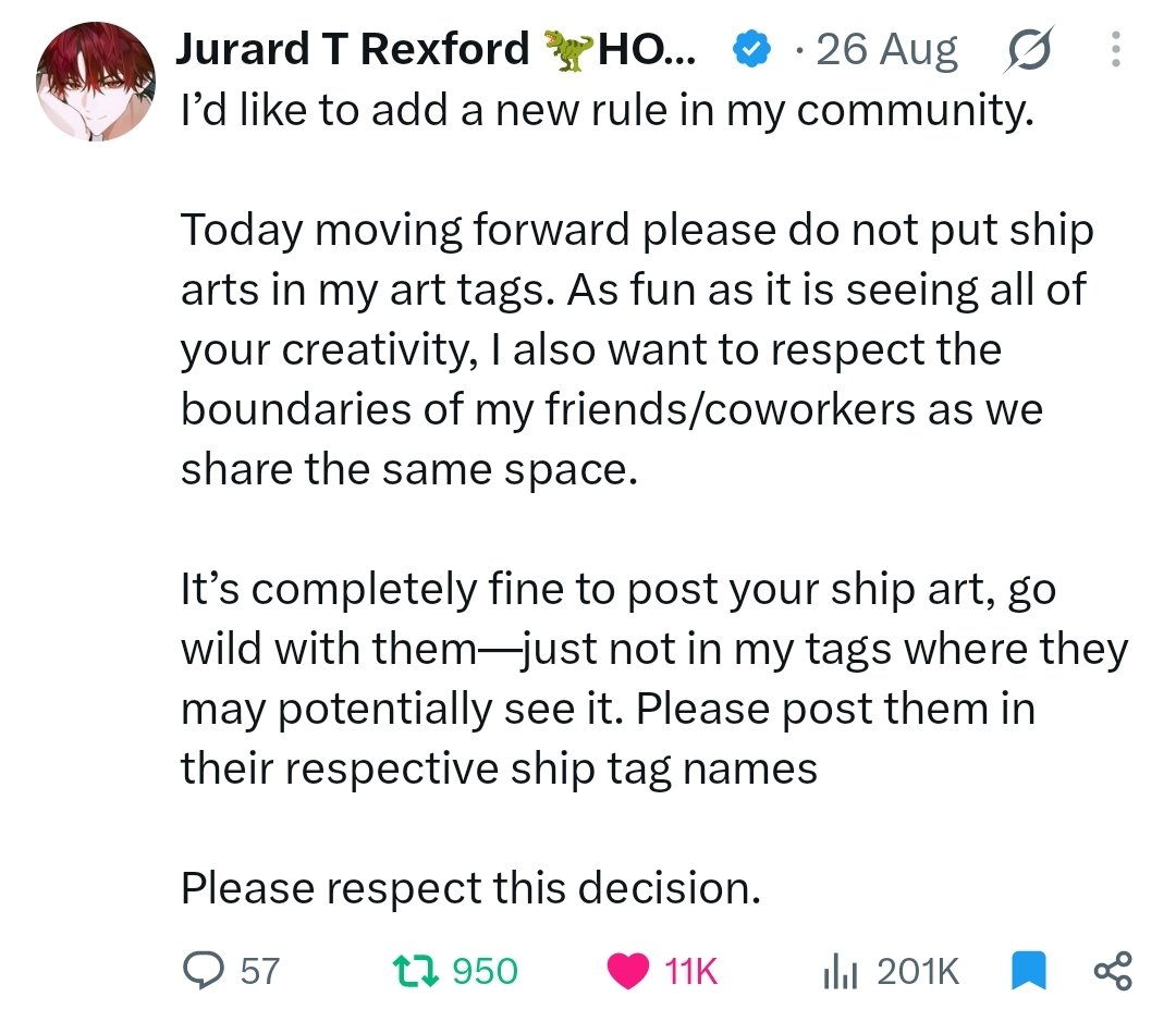julsleif's tweet photo. Hi!! I just wanna remind everyone about 🦖's statement about this ^-^ https://t.co/fuUonRbD19