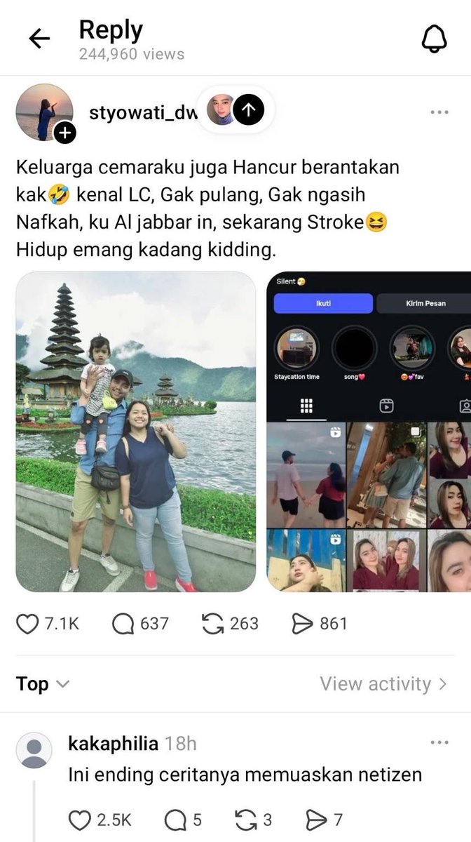 kysanagisa's tweet photo. ini paling gong sih, endingnya sesuai sama harapan warga🫣
bukti kalo selingkuh ini mau cepet atau lambat bakal ketemu karmanya dan berakhir nestapa☺️ https://t.co/Kdrxww4pWj