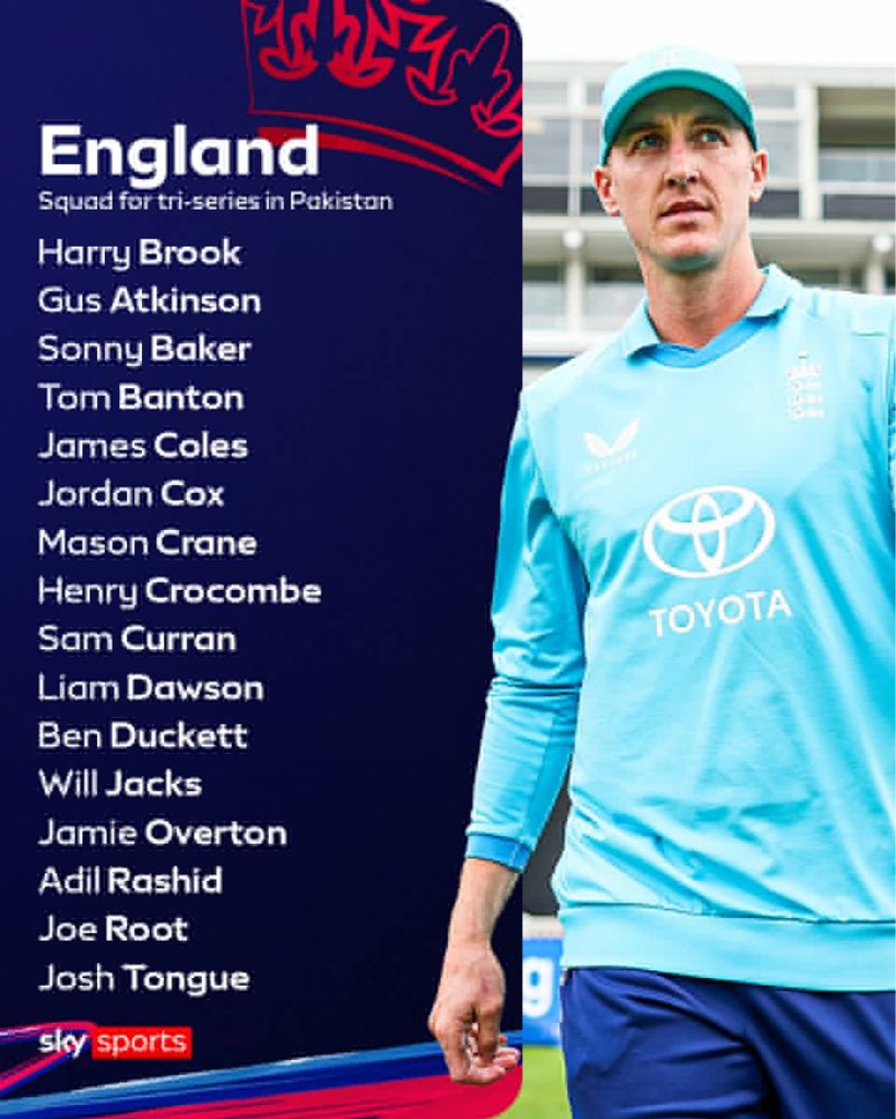 iamqadirkhawaja's tweet photo. England Squad for tri series in Pakistan
#EngVPak https://t.co/nIGXw9N6fr