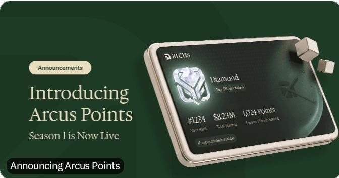 Airdropzon1's tweet photo. The time has come. Arcus Points are live.

Season 0: already settled and ranked. Connect your wallet to see where you landed.

Season 1: begins now

✅ https://t.co/LERDQ17Nb4 https://t.co/ni8bUaNoPu