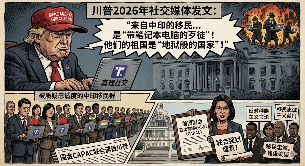 zhfreezh's tweet photo. 华川粉是傻无知还是受虐狂？川普如此歧视中国人印度人还把他当偶像崇拜渴望他给画的大饼能实现？那么歧视中印人即使是实现了那些所谓的利益会给你分一杯羹？ https://t.co/haT16WtIOS