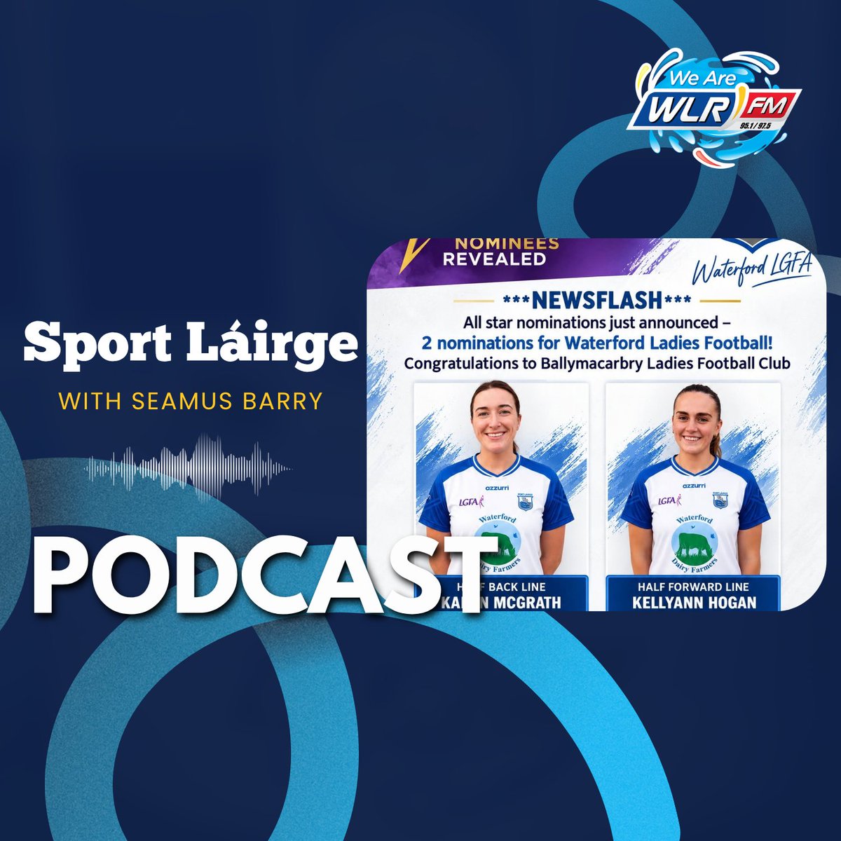 wlrfm's tweet photo. This week on Sport Lárige with Seamus Barry on WLR:  Gaultier reach their first senior ladies’ football final, darts is booming in Waterford, and Tramore Tennis Club earns a Silver Mark Award.

Ballymac’s Karen McGrath and  Gaultier’s Molly Comeford look ahead to Friday’s final, and discuss the growing strength of ladies’ football across Waterford.

Vinny O’Brien and Dean Finn share news of county trials and a major darts festival, while Dean looks ahead to Q School and a shot at the professional tour.

And Tramore Tennis Club volunteer Niamh Owens talks about the Silver Mark, the club’s inclusive pathways, and its work in the community.

https://t.co/Kerk0qq91f