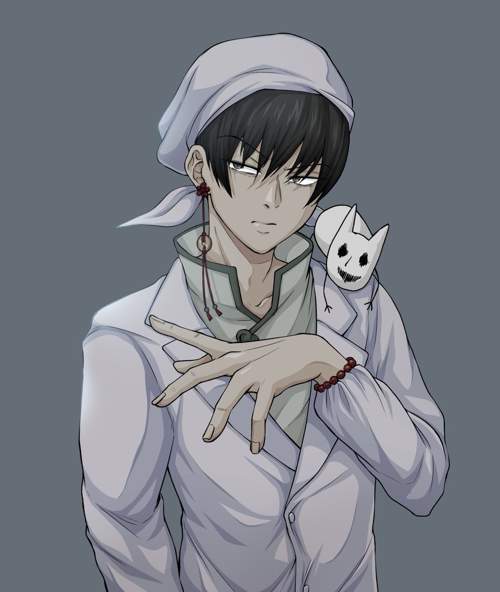 N_aoSuke's tweet photo. 別名義で描いてた過去絵掲載祭り　その⑤
白澤 / 鬼灯の冷徹（2021年） https://t.co/R9rzrXQo04
