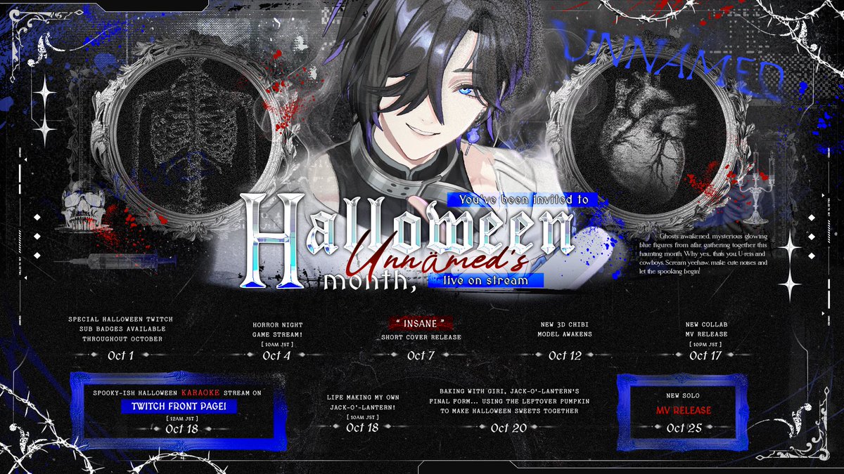 unnamednow00's tweet photo. 💙🤍ANNOUNCEMENT💙🤍
OCTOBER IS GONNA BE BUSY GUYS!

I prepared a lot for you guys this month!!

New music, new 3D, Halloween streams and MORE🎃✨

LET’S ENJOY OCTOBER TOGETHER https://t.co/NSF7xMoQA3