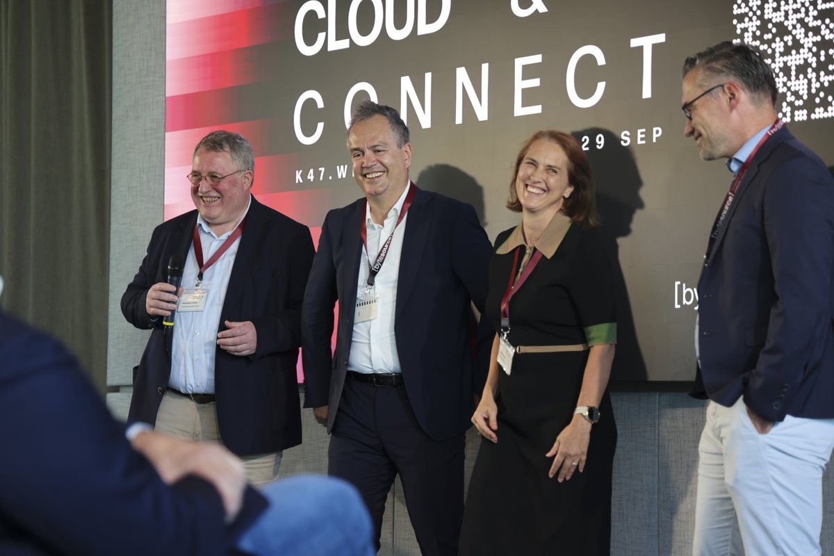 ByteSourceNet's tweet photo. Rooftop views, neuroscience &amp; real-world enterprise AI ☁️🤖 

Cloud &amp; AI Connect Vienna ’26 was a success.

Huge thanks to Friederike Fabritius, our speakers, sponsors, partners, team &amp; attendees for making it unforgettable.

The future is bright – see you next year! 🚀 https://t.co/7XONcGMPzj